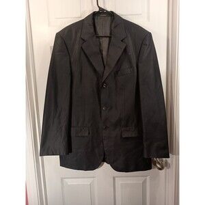 Ricco Uomo Blazer Jacket Size 40R Black